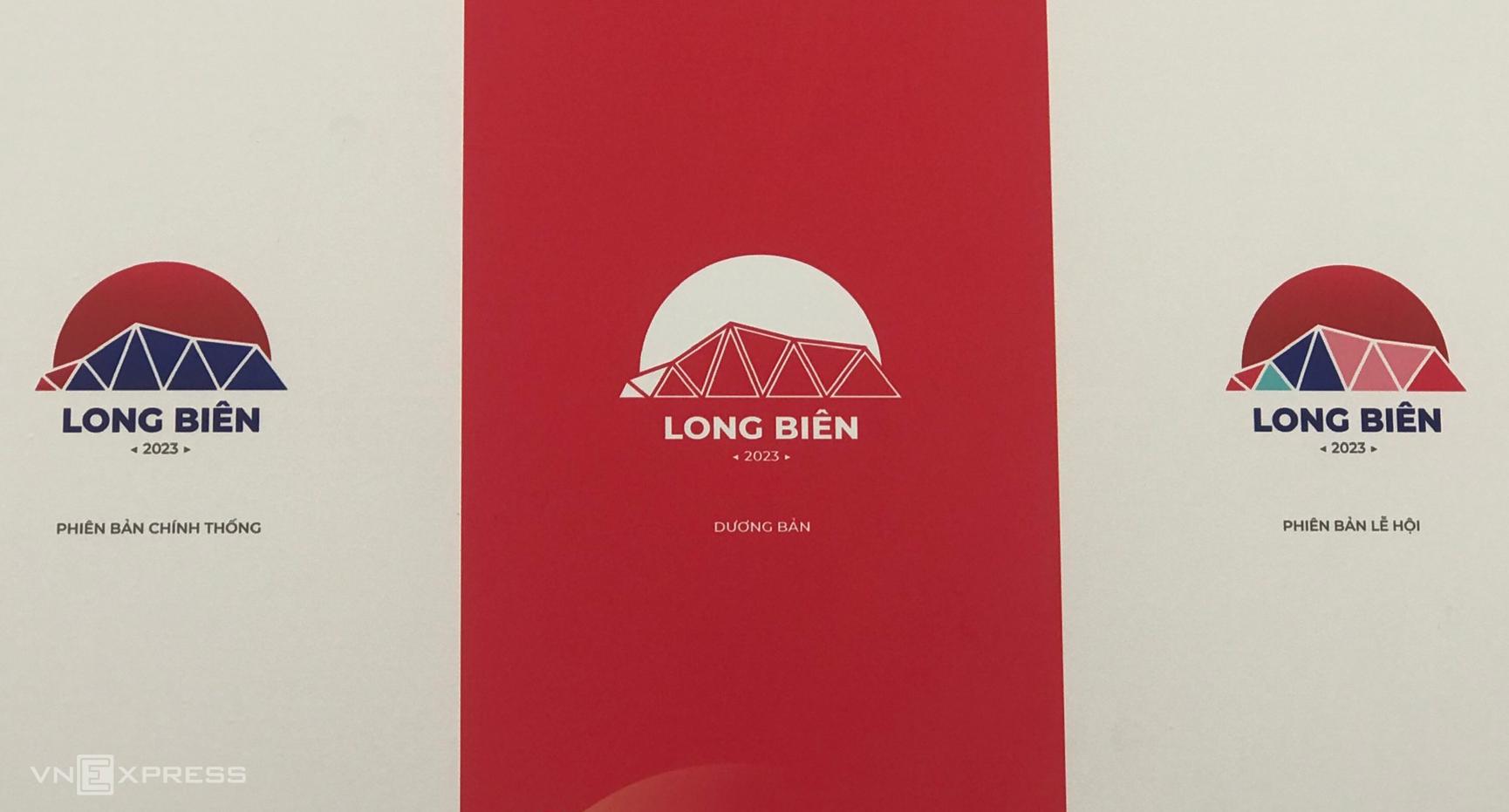 Hình ảnh cầu Long Biên giành giải nhất sáng tác logo quận