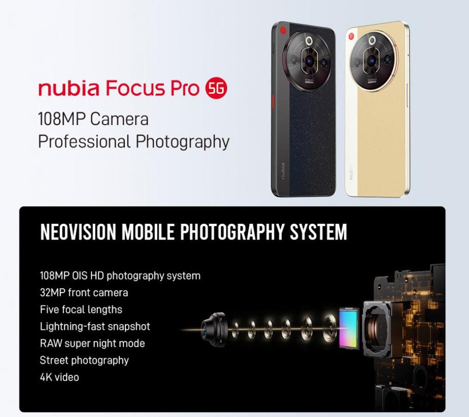 Trình làng Nubia Focus Pro 5G và Neo 2 5G, giá chỉ từ 4,9 triệu đồng