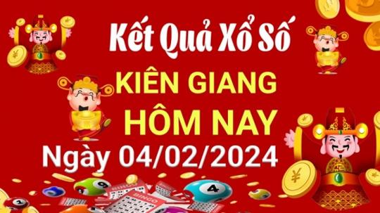 XSKG 4/2, Xem kết quả xổ số Kiên Giang hôm nay 4/2/2024, xổ số Kiên Giang ngày 4 tháng 2